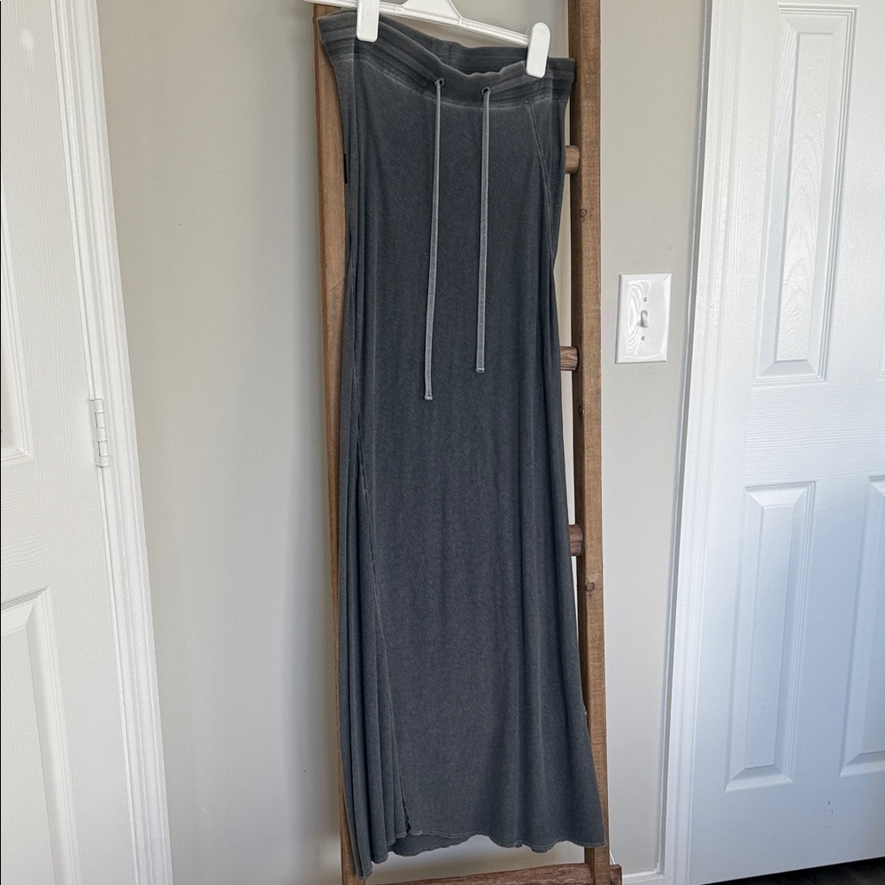 James Perse Dark Gray Maxi Skirt